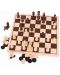 Дървена игра 2 в 1 Bigjigs - Шах и дама - 3t