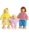 Дървени кукли Iso Trade - Семейство, 7 броя - 4t