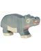 Дървена фигурка Goki - Хипопотам, малък - 1t