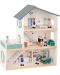 Дървена къща с подвижни мебели и кукли Tooky Toy  - 1t