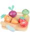 Дървен игрален комплект Orange Tree Toys - Зеленчуци за рязане, 10 части - 3t