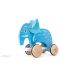 Дървена играчка HaPe International  - Слон на колела - 1t