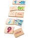 Дървена играчка PlanToys - Домино цифри - 1t