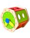 Дървена играчка Acool Toy - Шестоъгълен сортер с часовник - 3t