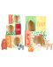 Дървени кубчета Orange Tree Toys - Горски животни - 1t