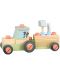Дървен игрален комплект Orange Tree Toys - Сглобяем трактор, 25 части - 1t