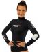 Дамска блуза за плуване с дълъг ръкав Cressi - Rash Guard, черна - 1t