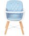 Дървено столче за храненe KikkaBoo - Woody, синьо - 6t
