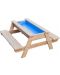 Дървен комплект Classic World - Маса с пейка за игра с пясък и вода - 2t