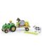 Дървен комплект Viga - Трактор с фермер и животни - 1t