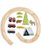 Дървен влаков комплект Tender Leaf Toys - Приключения в гората - 2t