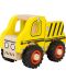 Дървена играчка Small Foot - Камион, жълт - 2t