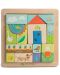 Дървена игра-пъзел Tender Leaf Toys - С градински мотив, 16 части - 2t