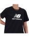 Дамска тениска New Balance - Sport Essentials Jersey Logo, черна - 4t