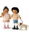 Дървена кукла Tender Leaf Toys - Господин Форестър с куче - 2t