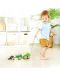 Дървена играчка за дърпане HaPe International - Семейство жабки - 3t