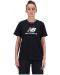 Дамска тениска New Balance - Sport Essentials Jersey Logo, черна - 1t