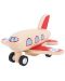 Дървена играчка Bigjigs Pull Back Planes - Самолет - 1t