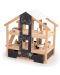 Дървена къща за кукли Bigjigs - Обзаведена, с отворен достъп - 1t