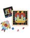 Дървена детска мозайка Tooky Toy - Цветни форми 4 в 1 - 2t