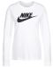 Дамска блуза Nike - Sportswear LS, бяла - 1t
