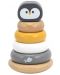 Дървена играчка за нанизване Viga Polar B - Пингвинче (Ханойска кула) - 1t