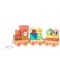 Дървено влакче за дърпане Orange Tree Toys - Woodland Animals, сортер - 1t