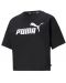 Дамска тениска Puma - Essentials Logo Cropped Tee , черна - 1t