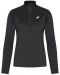 Дамска спортна блуза Asics - Core LS 1/2 Zip Winter, черна - 1t