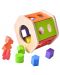 Дървена играчка Acool Toy - Шестоъгълен сортер с часовник - 4t