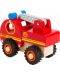 Дървена играчка Small Foot - Пожарна, червена - 2t