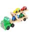 Дървена играчка Kruzzel - Автовоз с колички - 5t