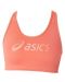 Дамско спортно бюстие Asics - Core Logo Bra розово - 1t