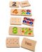 Дървена играчка PlanToys - Домино цифри - 2t