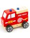 Дървена играчка за нанизване Viga - Пожарна кола - 3t