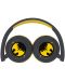 Детски слушалки OTL Technologies - Batman Gotham City, безжични, черни/ жълти - 4t