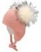 Детска шапка с помпони Sterntaler - Розова, размер 53, 2-4 г - 2t