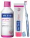 Dentaid Vitis Комплект Gingival - Вода за уста и Паста, 500 + 100 ml + Четка, асортимент - 2t