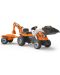 Детски трактор с педали Smoby - Builder Max, оранжев - 2t