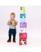 Детски кубчета за подреждане Bigjigs - Ферма - 4t