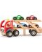 Детска играчка Woody - Автовоз със състезателни коли - 1t