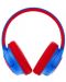 Детски слушалки с микрофон PowerLocus - Bobo, безжични, сини/червени - 2t