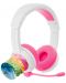 Детски слушалки BuddyPhones - School+, розови/бели - 1t