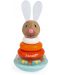Детска играчка Janod - Зайче низанка и неваляшка - 2t