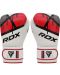 Детски боксови ръкавици RDX - J7, 6 oz, бели/червени - 3t