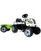 Детски трактор с педали Smoby - Farmer XL, бял - 1t