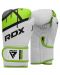 Детски боксови ръкавици RDX - J7, 6 oz, бели/зелени - 1t