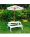 Детска дървена маса за пикник с чадър Ginger Home - 3t