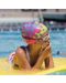 Детска плувна шапка Finis - Mermaid, розова/зелена - 2t