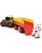 Детска играчка Dickie Toys ABC - Трактор с ремарке за животни, Fendti - 2t